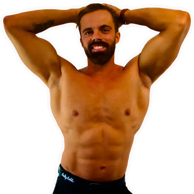 Large photo of shirtless LuckyLadd Gabriel