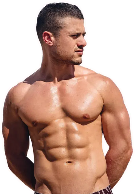 Large photo of shirtless LuckyLadd Eddy