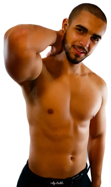 Large photo of shirtless LuckyLadd Caio