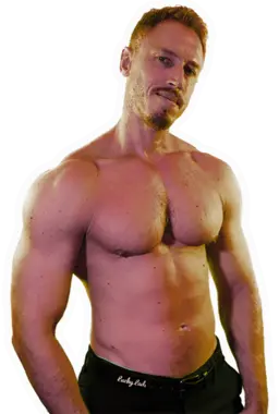 Photo of shirtless Lucky Ladd Adam