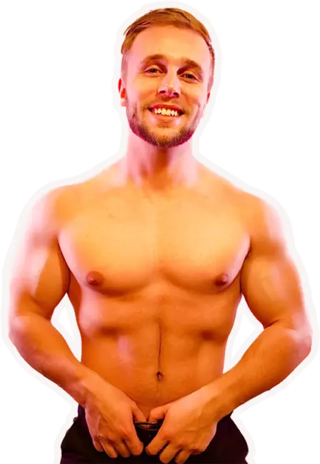 Large photo of shirtless LuckyLadd Reece