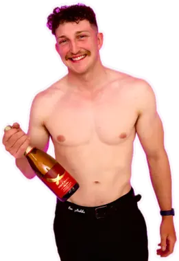 Photo of shirtless Lucky Ladd Kyle