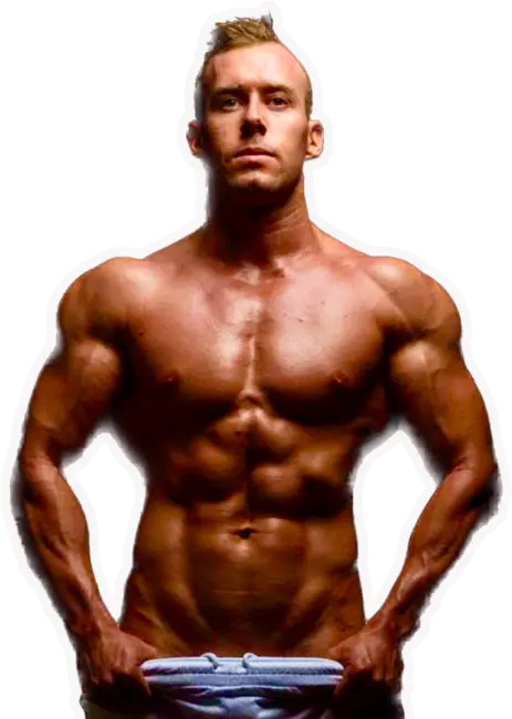 Large photo of shirtless LuckyLadd Isaac