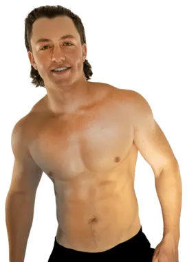 Photo of shirtless Lucky Ladd Sam