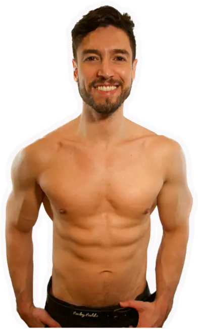 Large photo of shirtless LuckyLadd Jorge